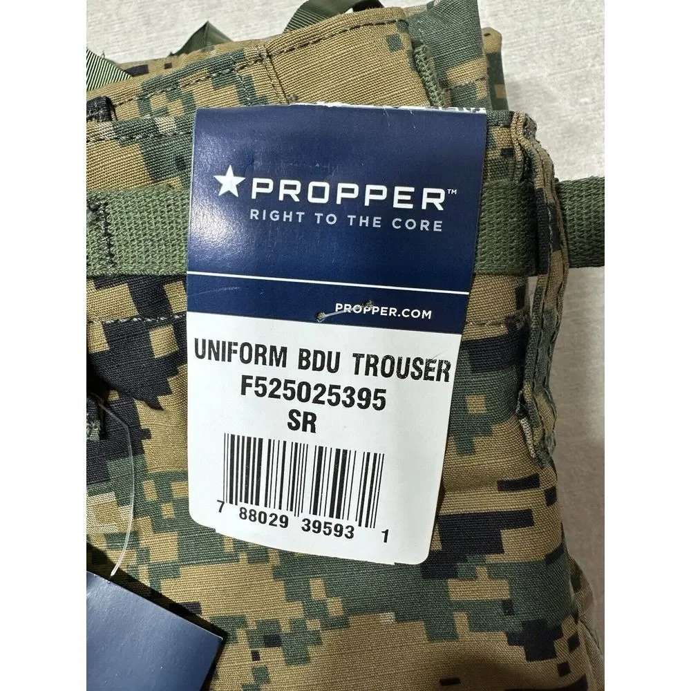 NWTS Propper Uniform‎ BDU Trouser Ripstop Military Mens Small Woodland Digital